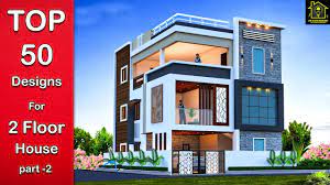 This is a classic front design of a small house; Top 50 Modern Elevation Designs For Double Floor House 2 Floor House Elevation India Youtube