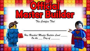 Dark purple certificate of authenticity for set 10020. Become A Lego Master Builder Step By Step Build More Store