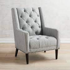 Luca Mid Gray Armchair Grey Armchair Furniture Design Living Room Accent Chairs Armchairs
