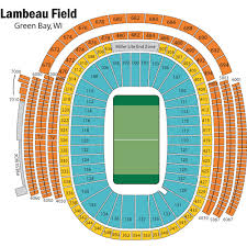 Lambeau Field Seating Chart Views And Reviews Green Bay