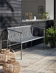 Metallbank Grau Von Haœbsch Interior Gartenbank Metall Haus Deko Outdoor Platze