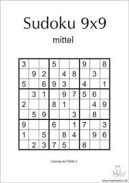 Lo scopo del gioco è quello di riempire le caselle vuote con numeri da 1 a 9, in modo tale che in ogni riga, colonna e ogni regione di 3x3 celle siano presenti tutte le cifre da 1 a 9. Sudoku Vorlagen Mittel Zum Ausdrucken Raetseldino De