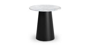 Shop our square black side tables selection from the world's finest dealers on 1stdibs. Black White Marble Round Side Table Tromso Article
