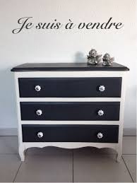 Commode 3 Tiroirs Relookee Meubles Et Rangements Par Niniedeco Mobilier De Salon Relooking De Mobilier Relooker Meuble