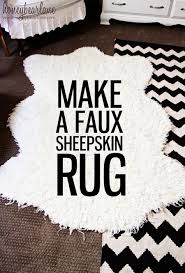 Yooap faux fur sheepskin carpet model: Make A Faux Sheepskin Rug Honeybear Lane