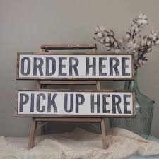 Restaurant Signage Restaurant Sign Cafe Signs Order Here Custom Wood Signs Cafe Sign Restaurant Signage