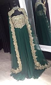 Moroccan Kaftan Arabic Designer Wedding Dress Prom Gown Christening Maxi Green Muslim Evening Dresses Evening Gown Dresses Spaghetti Strap Prom Dress