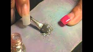 Diy How To Apply Glitter To Nails Http 47beauty Com Nails Index Php 2016 10 14 Diy How To Apply Glitter T Diy Nails Videos Acrylic Nail Shapes Fun Nails