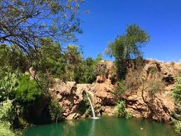 Pego do inferno, translated to 'pit of hell', is actually an idyllic waterfall and lagoon, formed by the asseca stream. Bike Tour To Pego Do Inferno Waterfall Abilio Bikes Tavira Algarve