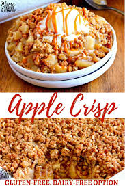 This Gluten Free Apple Crisp Recipe Combines The Sweet Flavor Of Baked Apples With A Brow Easy Gluten Free Desserts Apple Crisp Recipes Gluten Free Apple Crisp