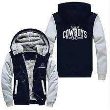 Blue Cowboys Men S Winter Warm Fleece Tracksuit Jacket Dallas Hoodie Sweatshirts Dallas Cowboys Outfits Dallas Cowboys Shirts Dallas Cowboys