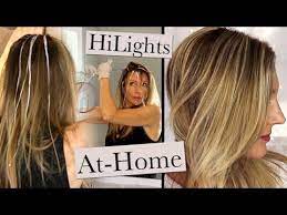 At Home Hair Color Grey Roots No Foil Highlights Youtube