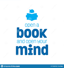 Open Your Book Open Your Mind Quote In Vector Stock Illustration Illustration Of Arts Class 170286768