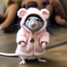 Милая пушистая крыса в костюмчике …» — создано в Шедевруме