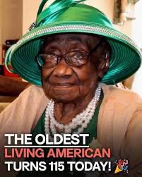 The oldest living American celebrates an incredible milestone — turning 115  years old! 🥰 A true inspiration, reminding us that every year is a gift  filled with wisdom, love, and strength. 💚✨ (