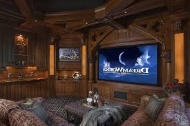 Room Ideas Home Theater Room Design Acoustics Vintage home theater idea brings retro charm to a modern home.