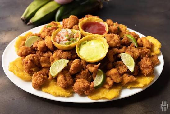  tres mariscos/Three seafood appetizers