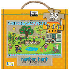 Start quickly, easily and with little risk! Green Start Giant Floor Puzzles Number Hunt 35pc Imagine That Toys