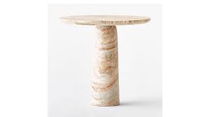 Babylon Round Small Table Reviews Cb2 In 2020 Small Tables Marble Side Tables Table
