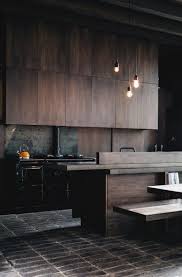 Dark Wood Inside Cuisine Moderne Cuisine Bois Et Cuisine Bois Moderne
