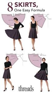 Skirt Formula In This Threads Insider Feature Raminta Vilkiene Will Introduce You To A Simple Geometry For In 2020 Fashion Sewing Skirt Pattern Skirt Patterns Sewing