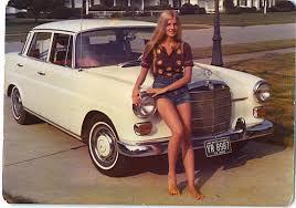 Classic Mercedes Benz And Cute Girl 70s Inspired Fashion Retro Fashion Vintage Fashion