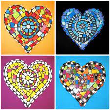 Happy Heart Day Flickr Friends Mosaic Crafts Mosaic Art Mosaic Patterns
