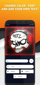 Gaming logo template featuring a mysterious masked character. Gaming Logo Maker For Android Apk Download