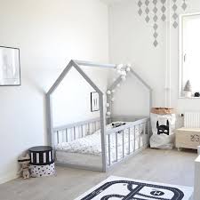 Big Kid Room Love The House Frame Bed Toddler Building Projects Kids Woodworking Projec In 2020 Toddler Floor Bed House Frame Bed Big Kids Room