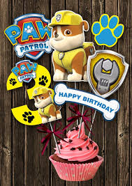 Frozen 2, bluey, fortnite, paw patrol, super mario personalised cake topper. Take A Look At The 12 Best Paw Patrol Party Supplies Catch My Party