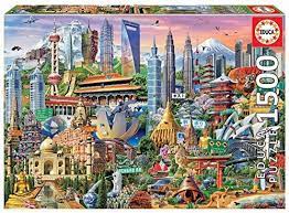 Date first available 20 august 2017 customers also viewed these products. Asia Landmarks 1500 Piece Jigsaw Puzzle Amazon Ae