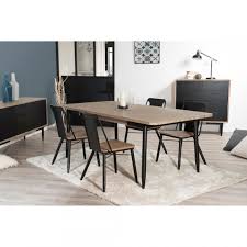 Votre boutique en ligne de mobilier design pour votre maison : Table A Manger Rectangulaire 200 X 100 Cm Esprit Atelier Chene Clair Ceruse 3 Suisses