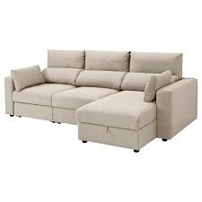 Det är hållbara bestick, inte den tunna varianten. Eskilstuna 3er Sofa Mit Recamiere Hillared Beige Ikea Deutschland