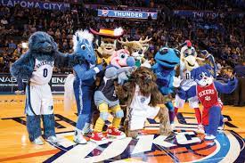 Oklahoma city thunder mascot rumble the bison during game. Now That S Entertainment Oklahoma City Thunder
