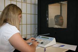 If your child is younger than six months of age or can't respond to sound during the hearing test, the audiologist will choose tests that are done while your child is asleep, such as a baer test, otoacoustic emissions, and tympanometry. Hearing Test Wikipedia