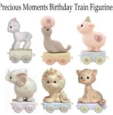 Precious Moments Figurine Birthday Train Collection 6 First Birthday Gift For Kids Animal Nursery Decor Precious Moments Figurines Animal Decor