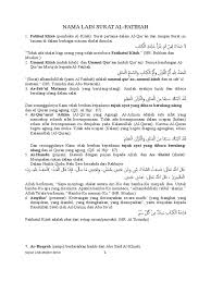 Dalam pembahasan sebelumnya telah diulas mengenai nama atau sebutan lain surat al fatihah. 2 Nama Lain Al Fatihah