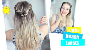 And for some hair types it is a miraculous hairstyle that both looks great and saves strands from styling with hot tools. Cute Summer Twists Beach Hairstyle Youtube