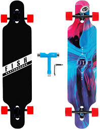 Check out which longboard deck is for sale or has a reduced price. Amazon Com Fish Skateboards 41 Inch Downhill Longboard Skateboard Through Deck 8 Ply Canadian Maple Complete Cruiser Free Style Sports Outdoors