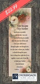 You Became My Mother Gifts For Mother In Law In Law Frames 6x12 7754 Mother Birthday Gifts Mother In Law Gifts Mother Gifts
