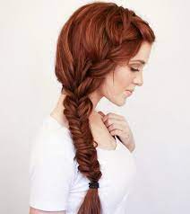 How to do a fishtail braid folded style?braid your hair in a low, french fishtail all the way to your ends, then secure with an elastic and fold the braid up, tucking it into your hair where you began the braid. French Braid Hairstyles Beautiful Hairdos For Long Short And Medium Hair