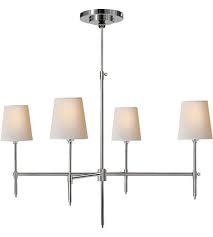 Thomas O Brien Bryant 4 Light 36 Inch Polished Nickel Chandelier Ceiling Light Visual Comfort Lighting Large Chandeliers Visual Comfort