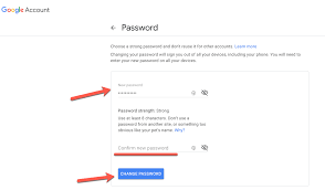 Simply enter your new password and choose change password. Google Account Recovery How To Change Your Gmail Password