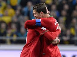 Ronaldo passes 100 as holders win. Sweden 2 3 Portugal Agg 2 4 Ronaldo Hat Trick Puts Ibrahimovic In The Shade Goal Com