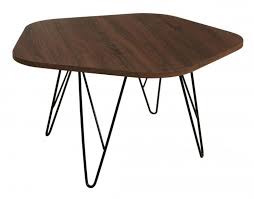 A coffee table is the focus of any living room furniture layout and creates the perfect spot for entertaining. Figris Coffee Table Walnut With Black Metal Legs Coffee Vault Furniture