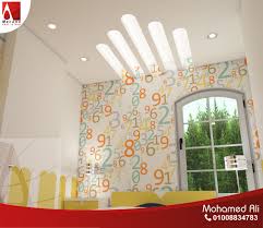 سقف مودرن فى غرفة الاطفال Modern Ceiling Room Home Decor
