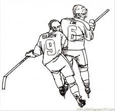 Hockey players coloring pages are a fun way for kids of all ages to develop creativity, focus, motor skills and color recognition. Hockey Players Coloring Page Coloring Page For Kids Free Winter Sports Printable Coloring Pages Online For Kids Coloringpages101 Com Coloring Pages For Kids