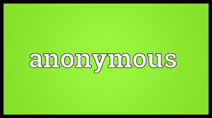 Meaning, pronunciation, synonyms, antonyms, origin, difficulty, usage index and more. Anonymous Meaning Youtube
