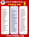 Image result for e words to describe someone