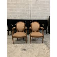 Although this rule can sometimes be broken, typically you will want the pairing to have two complimentary fabrics. French Louis Xvl Solid Mahogany Accent Chairs Or Bergeres Chairs 1910s A Pair French Art Deco